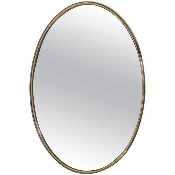 Large Mirror Oval Brass And Antique Pink Vinterior Large Mirror Oval Brass And Antique