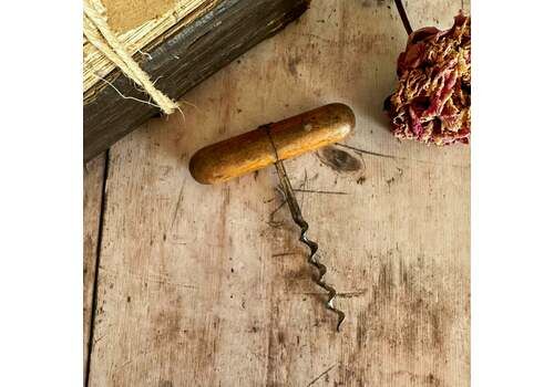 Vintage Wooden Corkscrew