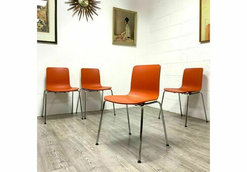 4 X Vitra Hal Dining Stacking Chair Designed By Jasper Morrison