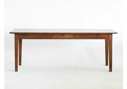 French Pine Farmhouse Table, Early 20th Century