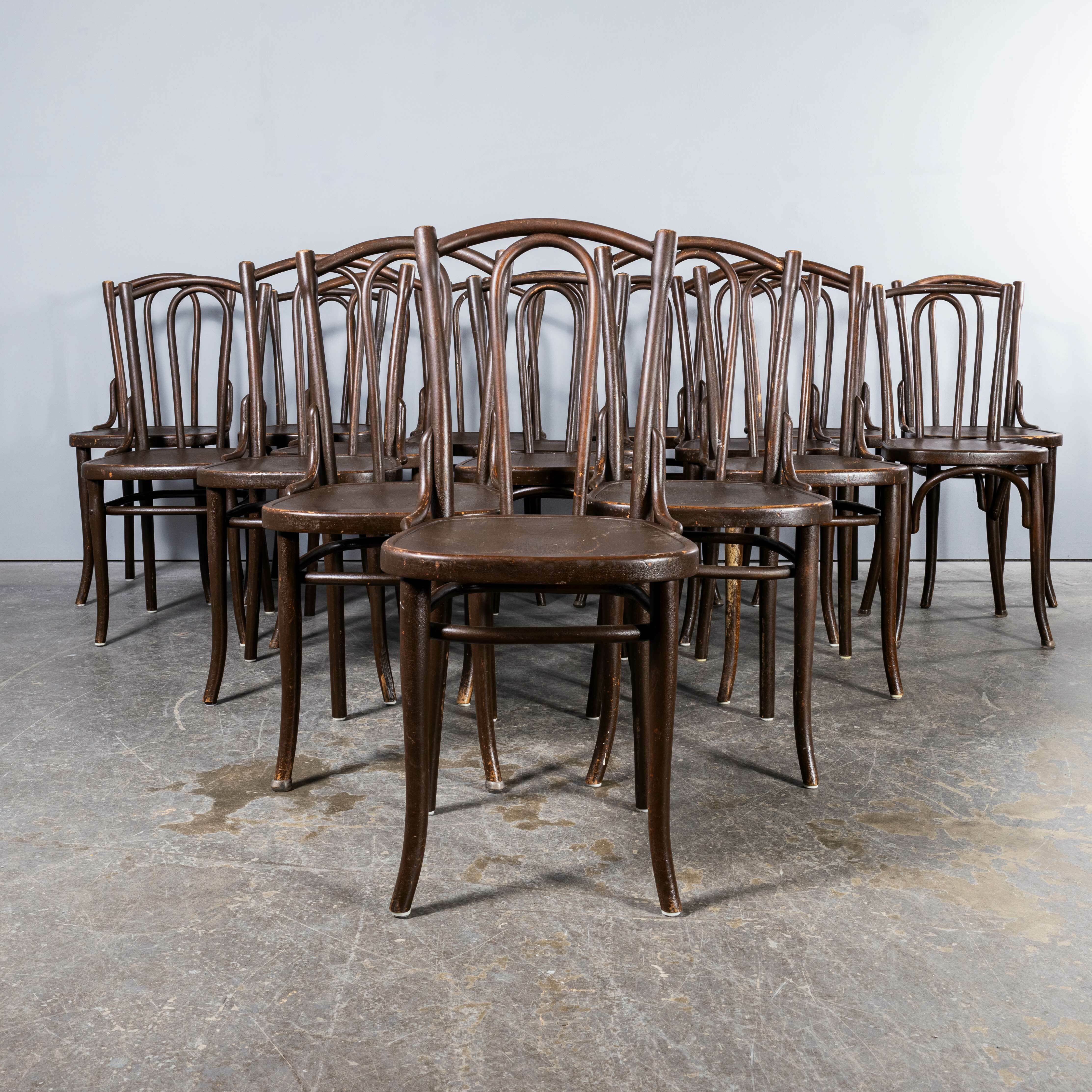 1940's Thonet Original Single Hoop Bentwood Chairs – Set Of