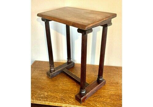 Antique Victorian Mahogany Lectern Stand Church Book Bible Stand Holder Vintage Wooden Hall Desk Industrial Side Table Occasional