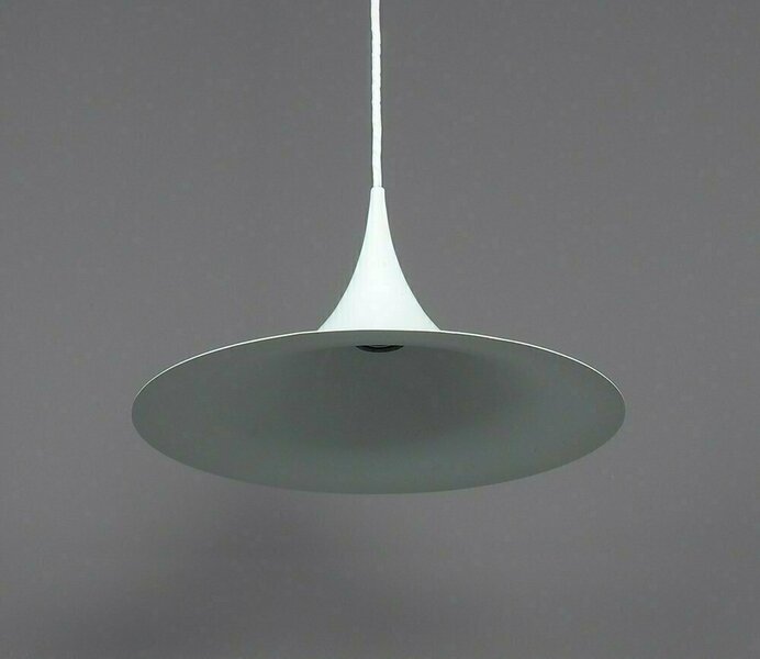 Semi Xs Hanging Lamp In White By Claus Bonderup And Torsten Thorup For Fog & Mørup, 1970s photo for sale