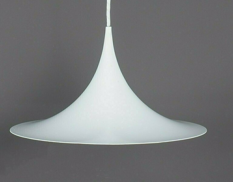 Semi Xs Hanging Lamp In White By Claus Bonderup And Torsten Thorup For Fog & Mørup, 1970s photo Lighting