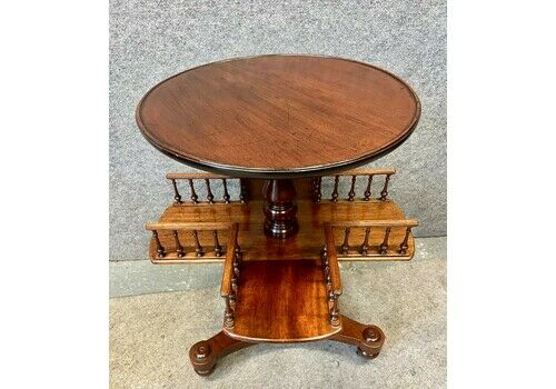Antique Mahogany Book Mill Or Reading Table