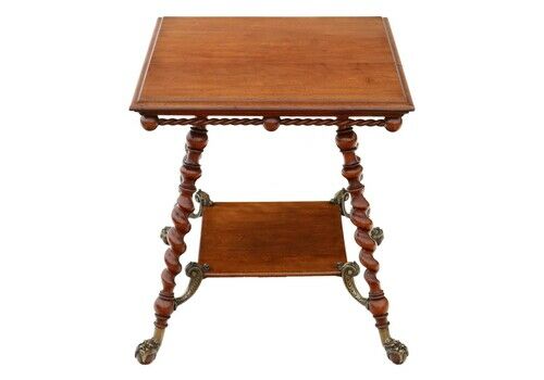 Fine Quality Victorian Red Walnut And Brass Centre Table From Circa 1880 1900, Antique