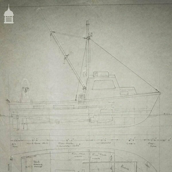 Batch Of 550 Vintage Marine Architectural Plans Technical Drawings Blueprints photo furniture