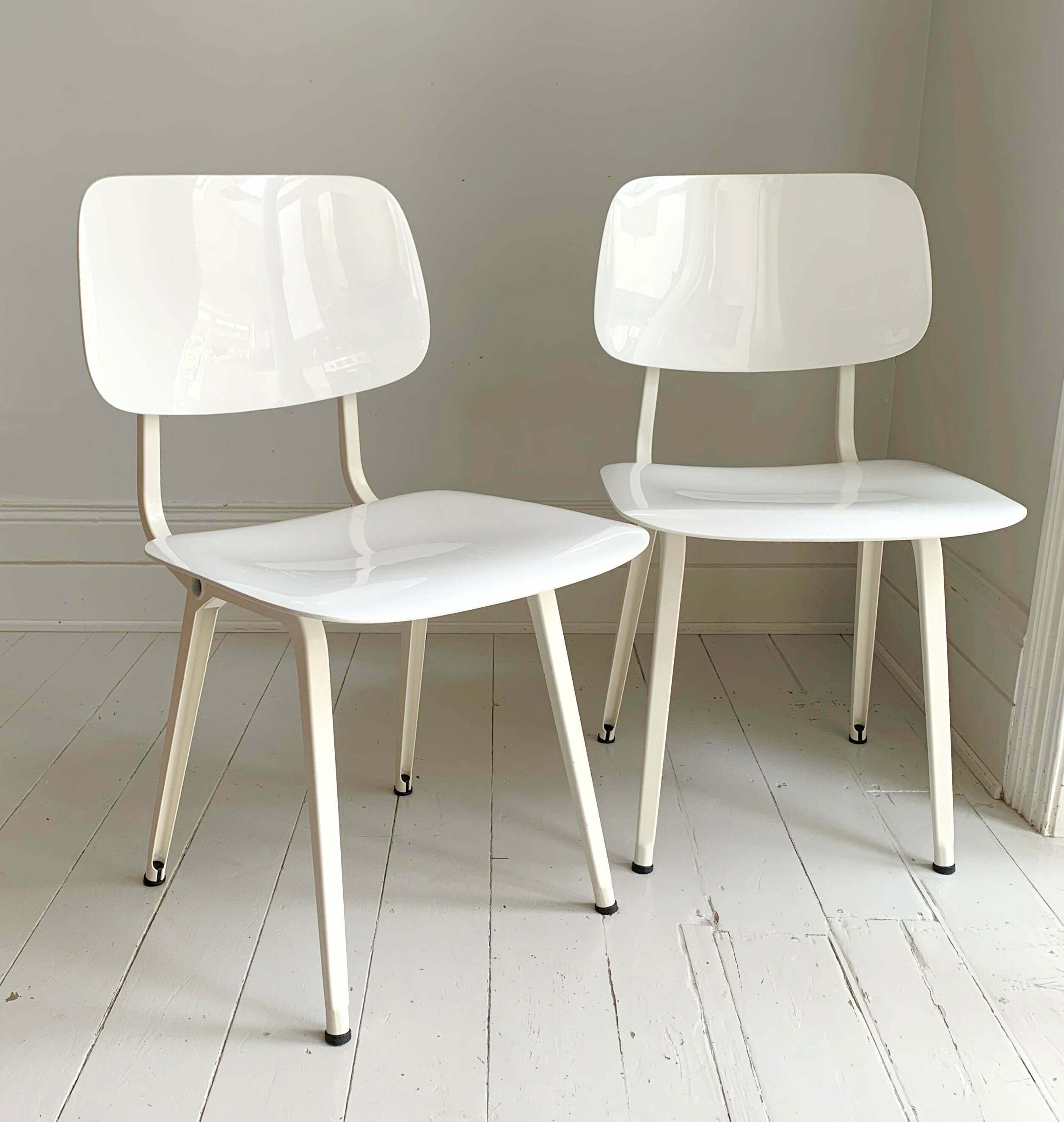 A Pair Of Friso Kramer For Ahrend 'Revolt' White High Gloss