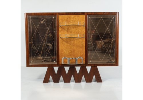 Mid Century Modern Wooden Italian Bar