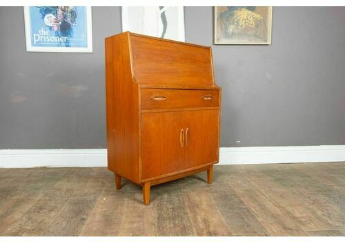 Vintage Mid Century Teak Bureau By Jentique