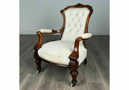 Antique 19th Century Fine Quality Armchair In Mahogany