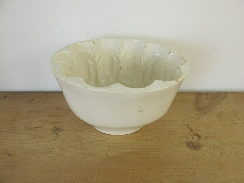 Antique Ceramic Victorian Rabbit Jelly Mould By William Brownfield. Pattern Number 19 Rabbit Eating Carrots . Dates From Around 1860 photo furniture