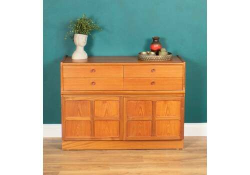 Retro Teak 1960s Nathan Squares Sideboard