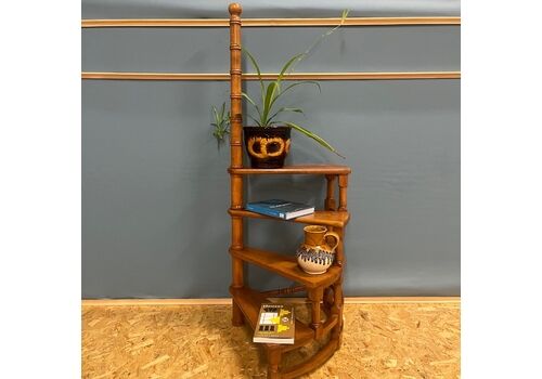 Mid Century Spiral Bookcase / Library Steps