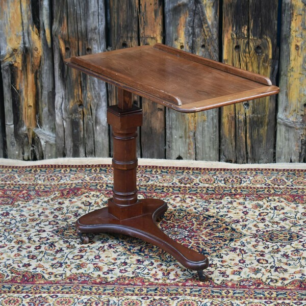 Antique Carters Of London Edwardian Adjustable Invalid Oak Table Reading Lectern photo for sale