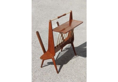 Magazine Rack In Shaped Wood From The 1950s Italian Design Cesare Lacca