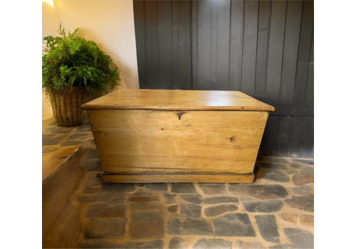 Pitch Pine Blanket Box, Traditional