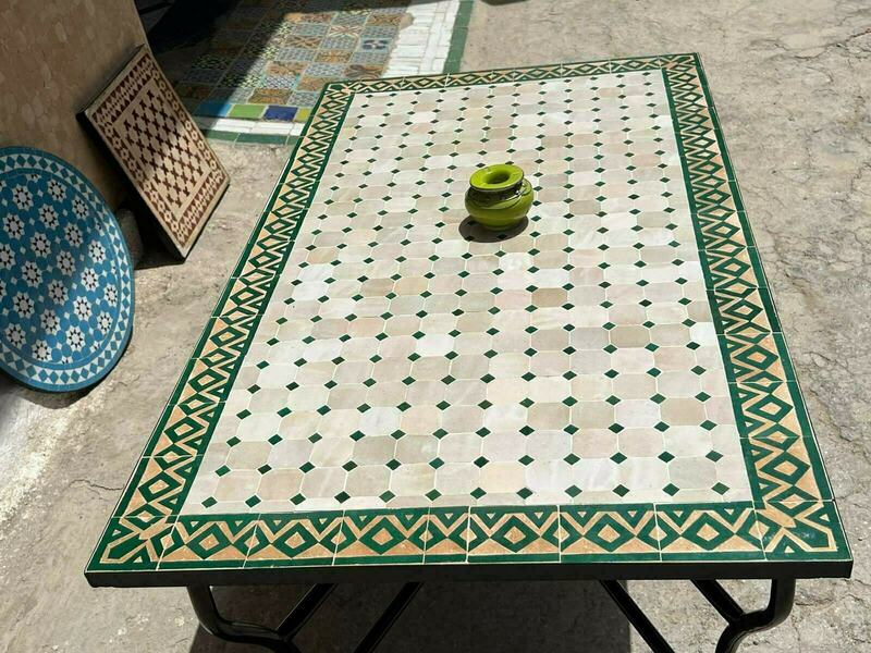 Moroccan Handmade Mosaic Table photo furniture
