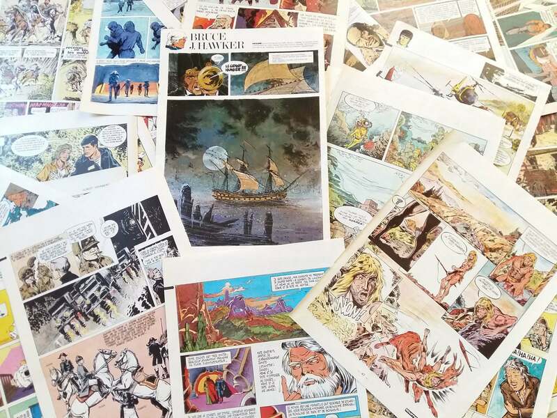 Copy Of Comic Strip Ephemera Pack. 50+ French, Bande Dessinée Pages