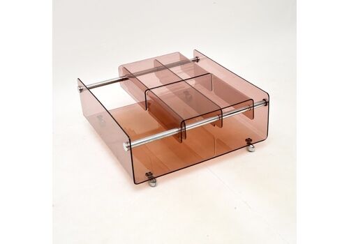 Vintage Acrylic Coffee / Side Table By Peter Banks And David Heeley