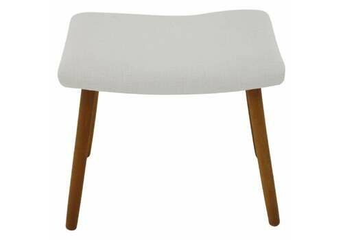 1960s Danish Beech Stool With Fabric
