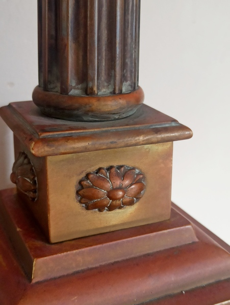 Large 19th Century Column Table Lamp photo furniture