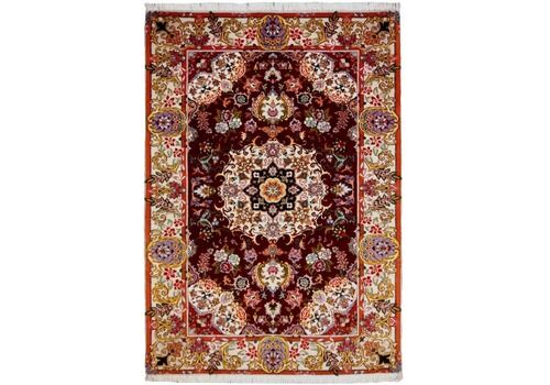 Tabriz Persian Rug Fine Wool And Silk 5 X 3.3 Ft / 150 X 100 Cm