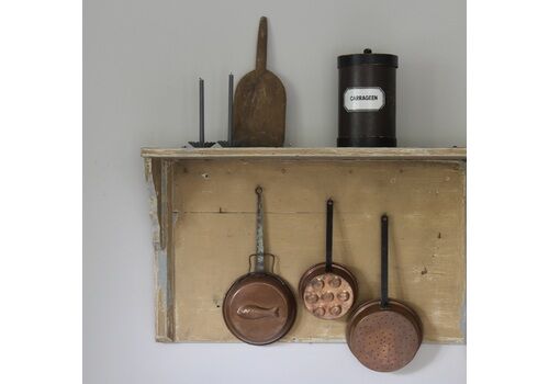 Antique French Kitchen Shelf, Original Paint