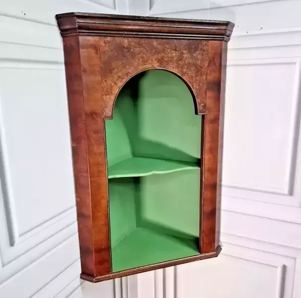 Antique Style Hanging Corner Shelf Shelving Unit Burr