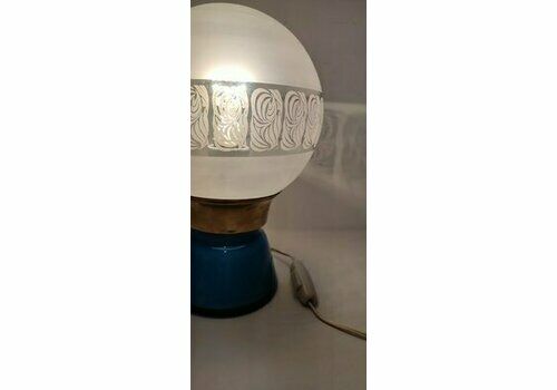 Vintage Spanish Crystal Table Lamp, 1950s