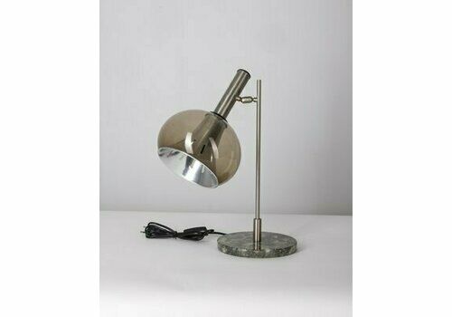Vintage Table Lamp In Marble And Acrylic Glass From Lamter Milano, Italian Design, 1950s