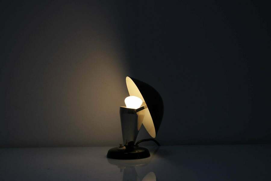 1930's Bauhaus Table Lamp, Czechoslovakia photo for sale