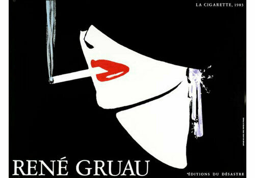 René Gruau Desastre La Cigarette, 1983