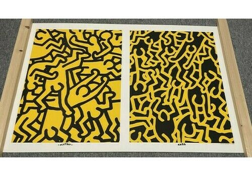 Silkscreen Poster By Keith Haring For Playboy