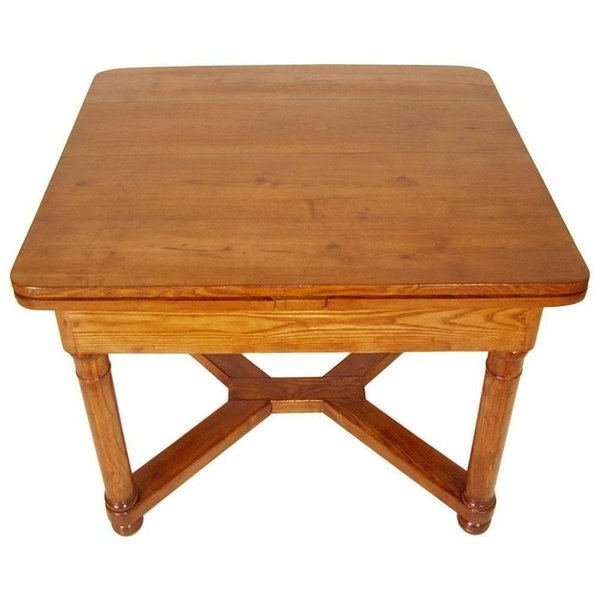 Last 19th Century Austrian Biedermeier Tyrolean Extending Table photo for sale