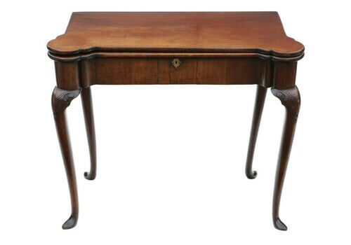 Antique Georgian George II Inlaid Mahogany Folding Card Or Tea Table C1750 Quality