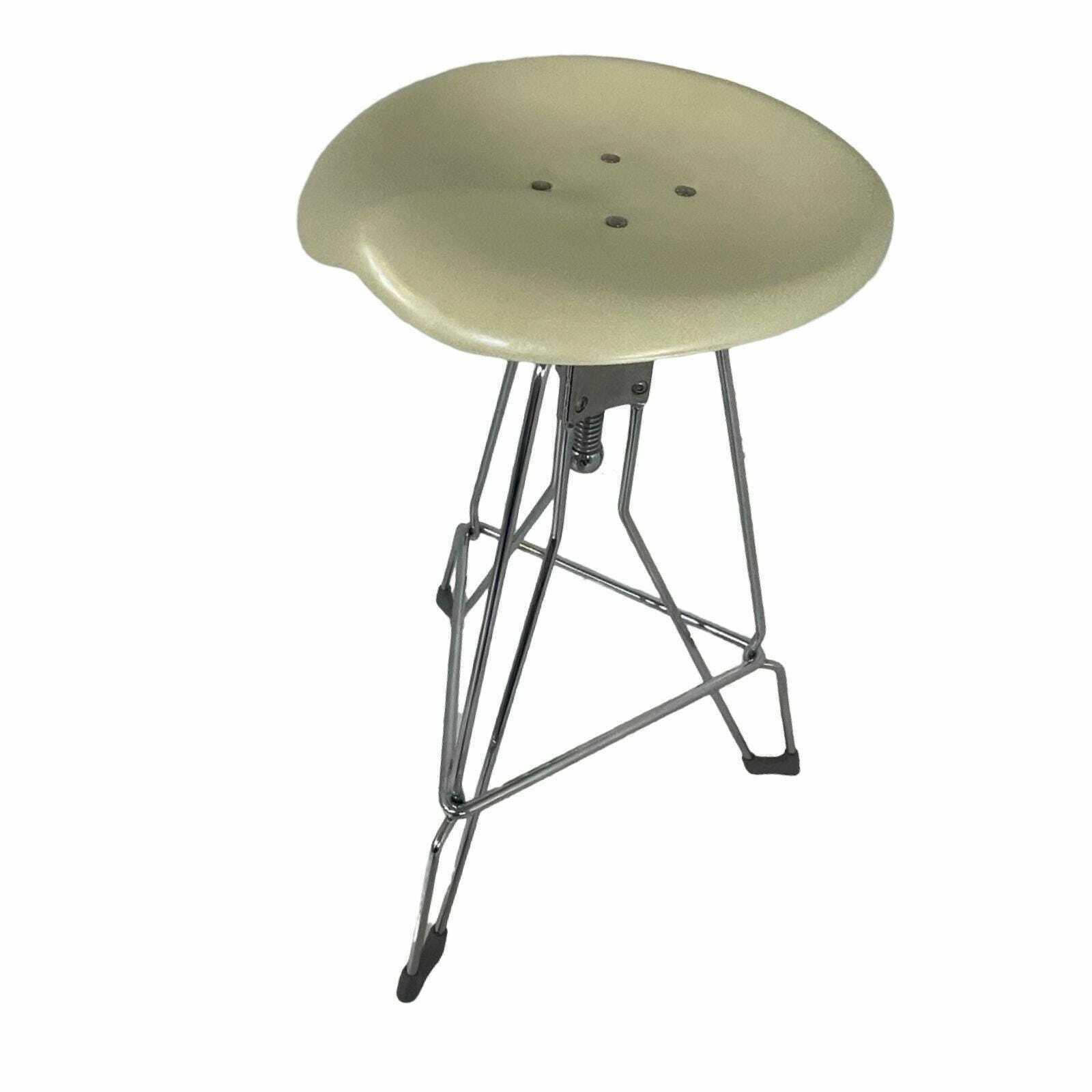 DULTON バー スツール 昇降式　シルバー　YASU SASAMOTO ④ Yasu Sasamoto- Dulton - Industrial vintage Bar Stool with