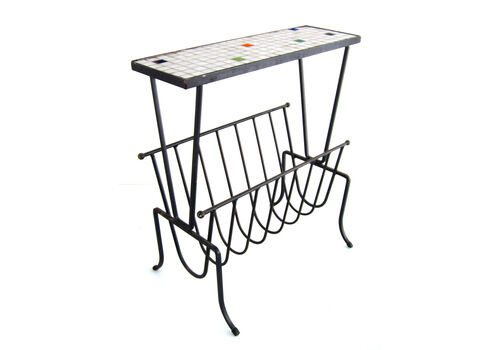 Sixties Mosaic Table Magazine Rack