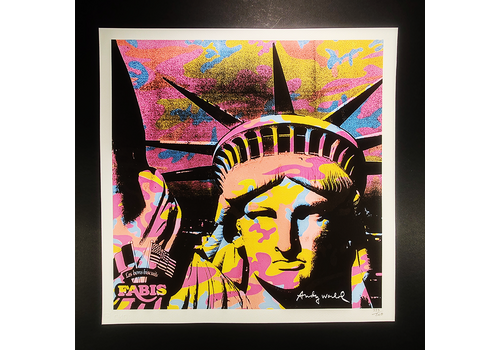 1980s Andy Warhol "Statue Of Liberty" Limited Edition Lithograph By Cmoa