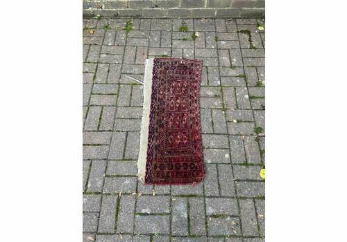 Small Vintage Kelaty Woollen Rug, 100% Wool, Charming, Worn And Aged (Old Caucasian)