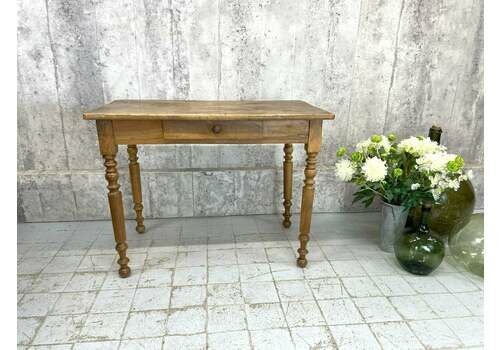 99cm Solid Wood Turned Leg Table Desk