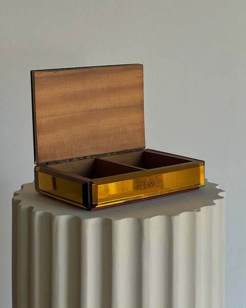 Pink Crystal Box Attributed To Pietro Chiesa photo furniture