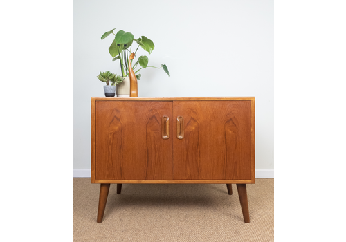 Refinished Vintage Mid Century Teak G Plan Sideboard Record Cabinet Tv Stand