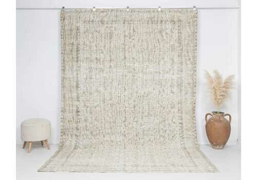 7x11 Turkish Rug, Neutral Vintage Rug, Antique Handmade Rug, Anatolian Rug, Oversized Rug, Area Rug, Dining Room Rug, Antique Rug, A4738
