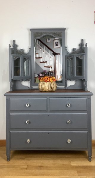 Upcycled Furniture Painted Chest Of Drawers Hand Painted