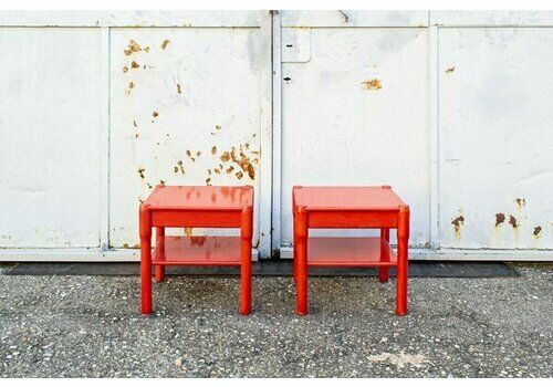 Carimate Bedside Tables By Vico Magistretti For Cassina, 1966, Set Of 2