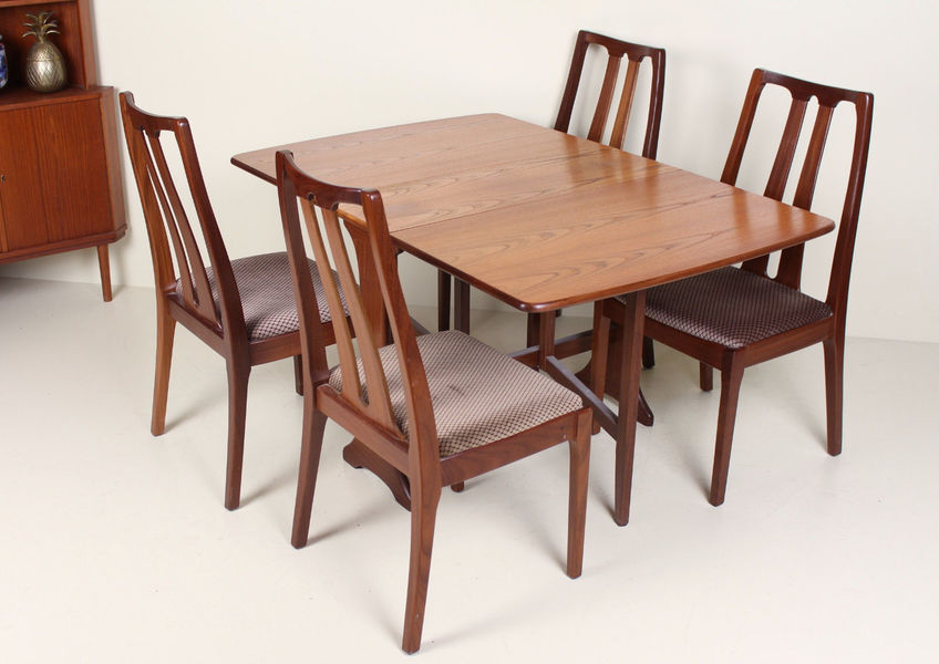 Retro Vintage G Plan Dining Table And Chairs Teak 4 1970s Nathan