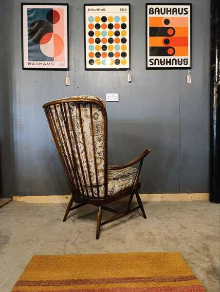 Ercol Evergreen 913 High Back Armchair New Upholsterey Included