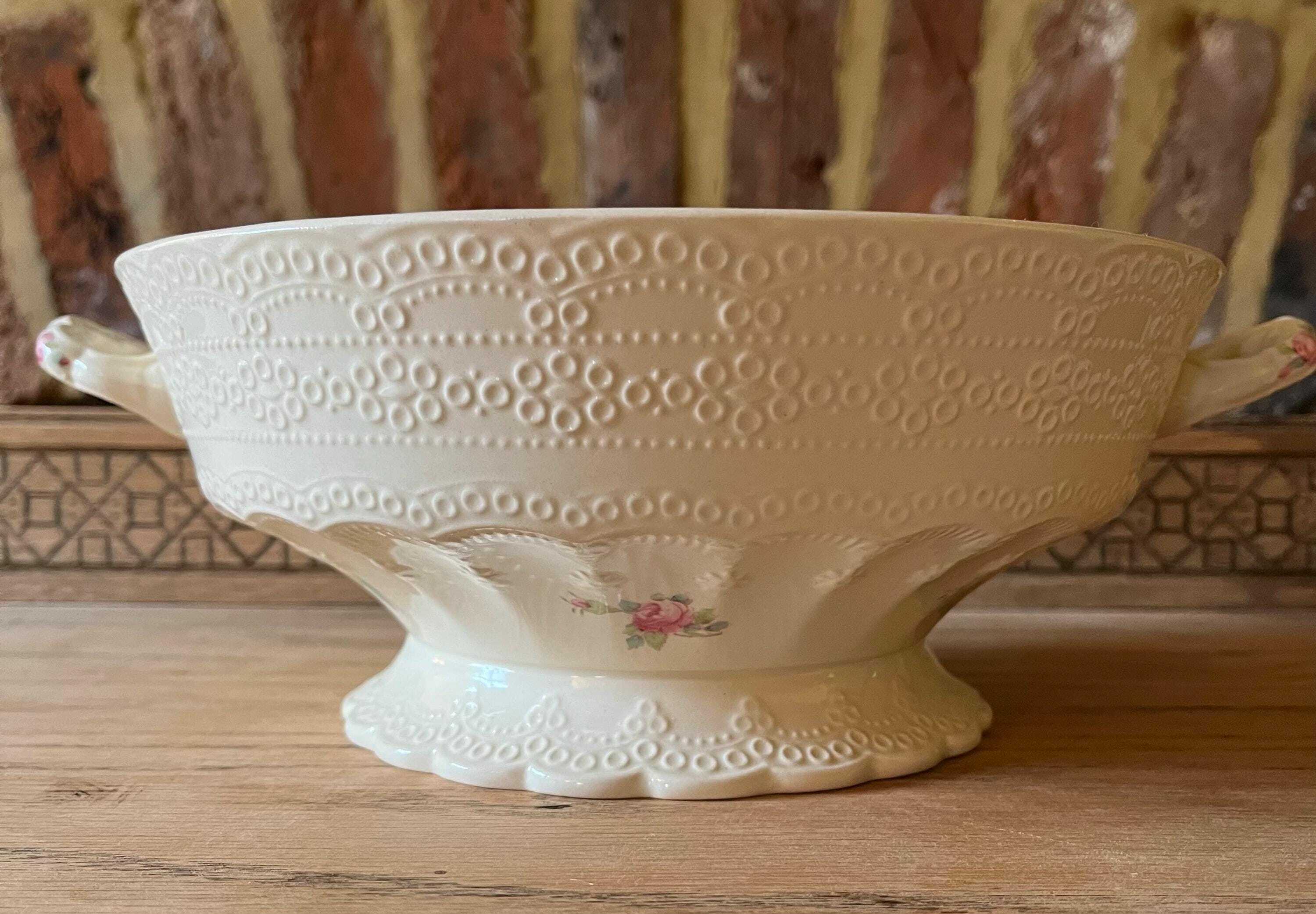Vintage Spode's Jewel Copeland Un Lidded Tureen In Billingsly Rose