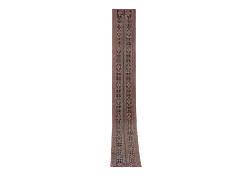 1960s Hand Knotted Anatolian Runner Stair Carpet 2